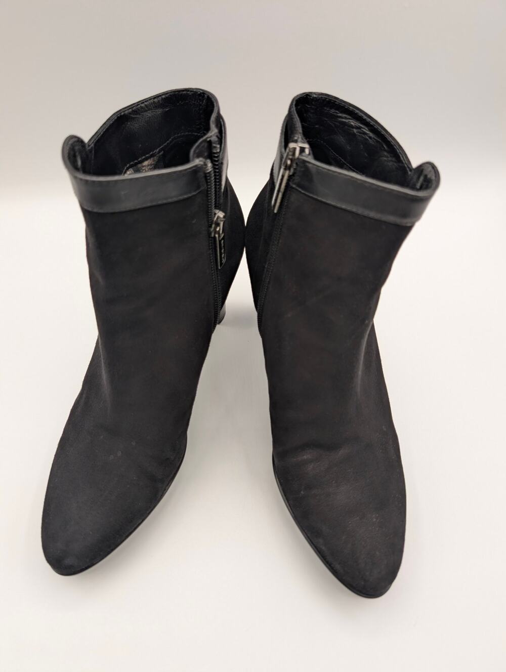 Aquatalia by Marvin K Rae US 7.5 Weatherproof Black Suede Ankle Boots